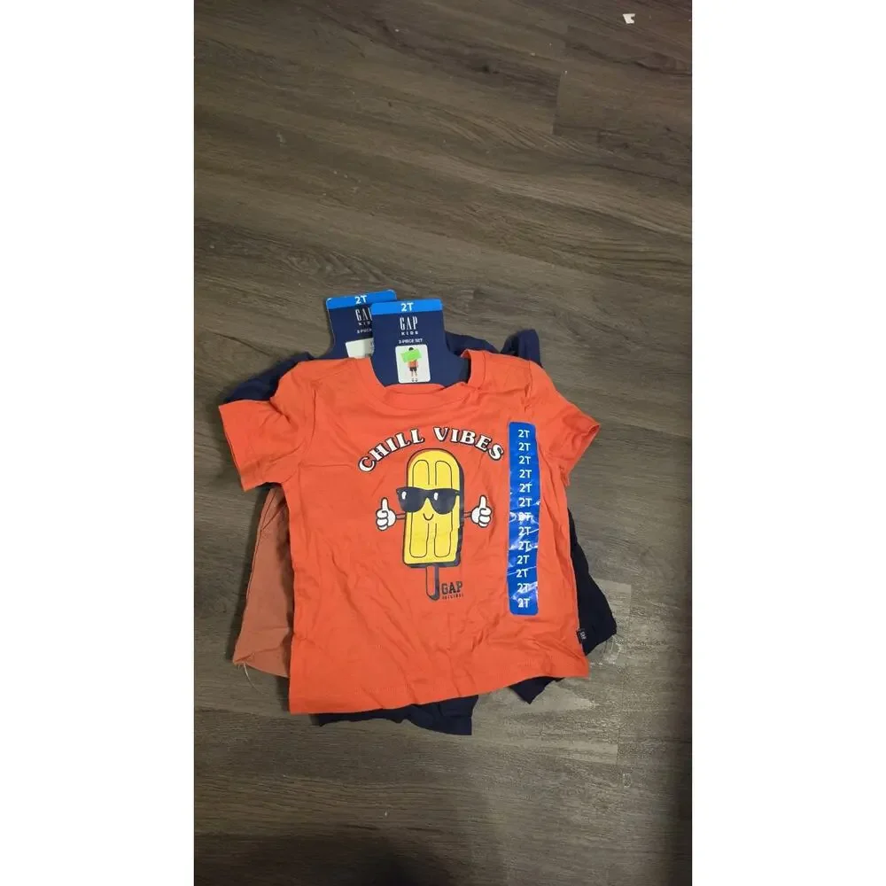 Gap 2T Outfit New With Tags Toddler Boy Summer Bundle Shorts And Shirts